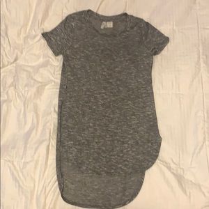 Grey long layered shirt